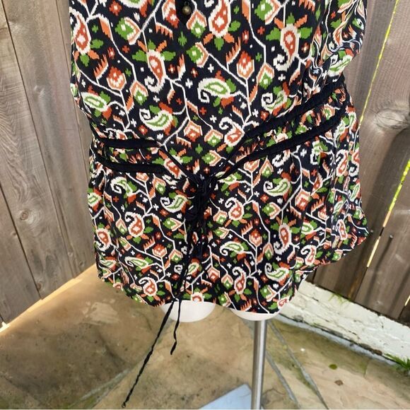 Veronica Beard Venice Tie Waist silk tunic Terracotta size 12 - Picture 9 of 10